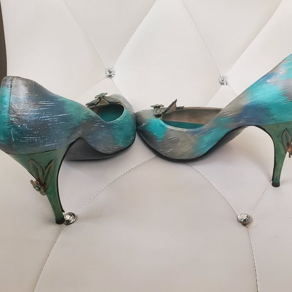 Quinto Lanzolab hand painted Unique designer shoes - Picture 12 of 13